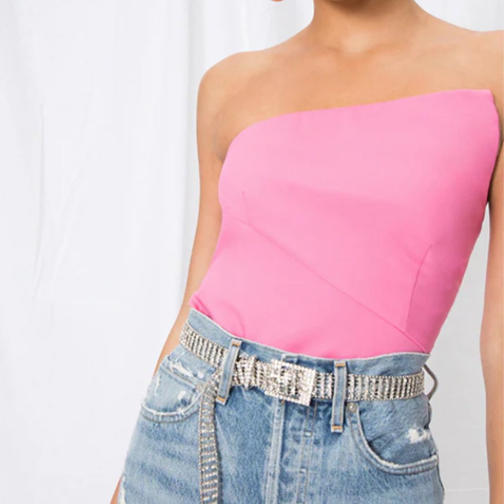 superdown quincy strapless top